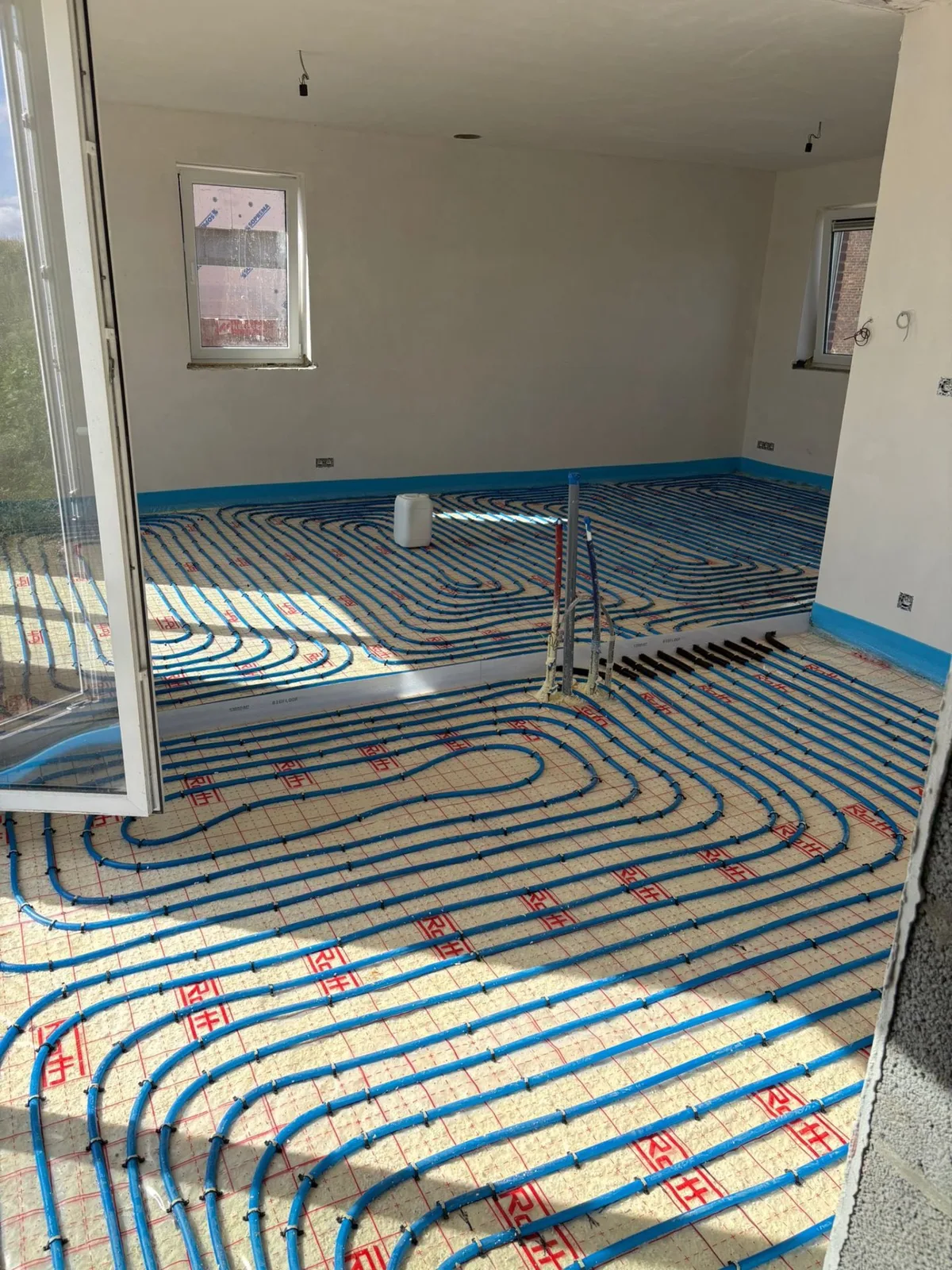 Plancher chauffant — pose complète
